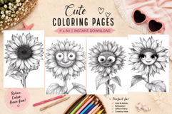 Summer flowers Design |Coloring pages Product Image 1