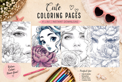Summer flowers Design |Coloring pages Product Image 1