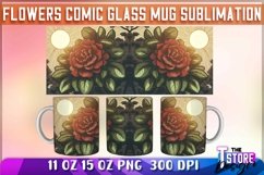Flowers Comic Mug Sublimation | 11 oz 15 oz Mug Sublimation Product Image 3