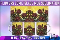 Flowers Comic Mug Sublimation | 11 oz 15 oz Mug Sublimation Product Image 1