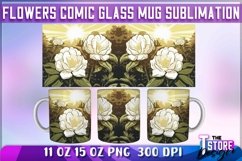 Flowers Comic Mug Sublimation | 11 oz 15 oz Mug Sublimation Product Image 3