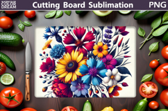 Wildflowers Cutting Board | Flowers Cutting Board Product Image 1