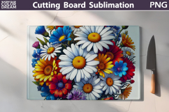 Wildflowers Cutting Board | Daisy Flowers Cutting Board Product Image 1