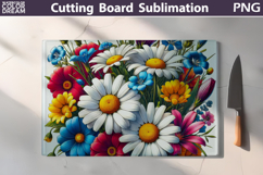 Wildflowers Cutting Board | Daisy Flowers Cutting Board Product Image 1