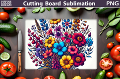 Wildflowers Cutting Board | Flowers Cutting Board Product Image 1