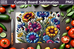 Wildflowers Cutting Board | Flowers Cutting Board Product Image 1
