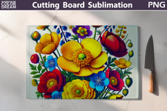 Wildflowers Cutting Board | Flowers Cutting Board Product Image 1