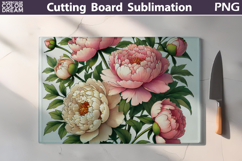 Wildflowers Cutting Board | Peony Flowers Cutting Board Product Image 1