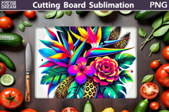 Wildflowers Cutting Board | Tropical Flowers Cutting Board Product Image 1