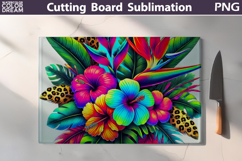 Wildflowers Cutting Board | Tropical Flowers Cutting Board Product Image 1