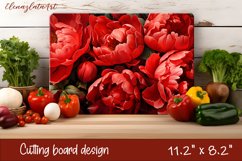 3d Flowers Cutting Board Design | Cutting Board PNG Product Image 1