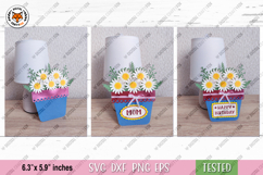 Flower Pot Card SVG, Mom Card SVG, Happy Birthday Card SVG Product Image 7