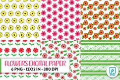 Flowers Digital Paper Pack 1 Product Image 1