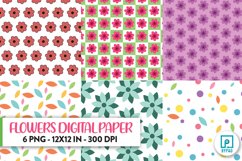 Flowers Digital Paper Pack 2 Product Image 1