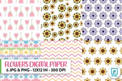 Flowers Digital Paper Pack 3 Product Image 1