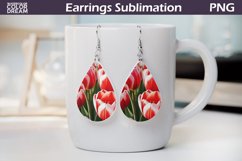 Spring Flowers Earrings| Tulip Teardrop Earrings Product Image 1