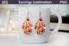 Spring Flowers Earrings| Tulip Teardrop Earrings Product Image 1