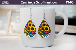 Sunflowers Teardrop Earrings | Wildflowers Earrings Product Image 1