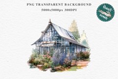 Flowers Glasshouse Garden Floral Clipart PNG Scrapbooking Art Watercolor Transparent wedding invitation shirt designs sublimation printable bloom architecture