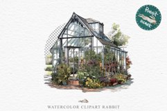 Flowers Glasshouse Garden Floral Clipart PNG Scrapbooking Art Watercolor Transparent wedding invitation shirt designs sublimation printable bloom architecture
