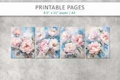 floral junk journal, floral paper Product Image 2