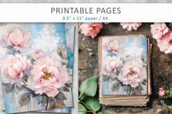 floral junk journal, floral paper Product Image 1