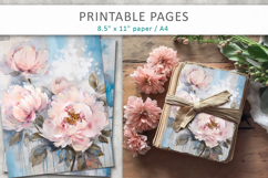 floral junk journal, floral paper Product Image 3