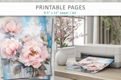 floral junk journal, floral paper Product Image 4