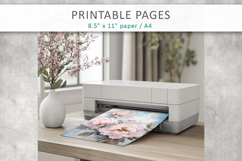 floral junk journal, floral paper Product Image 7