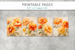 floral junk journal, floral backgrounds Product Image 2