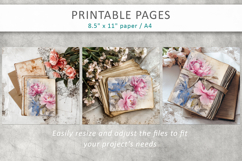 floral junk journal, floral scrapbook paper Product Image 8