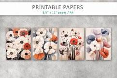 Flowers Junk Journal Papers Product Image 2