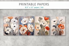 Flowers Illustration Printable Papers Product Image 2