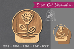 Flowers in Ball Laser Cut Decoration Product Image 1