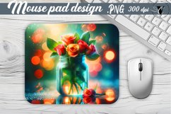 Mouse Pad | Flowers in glass jar Product Image 1
