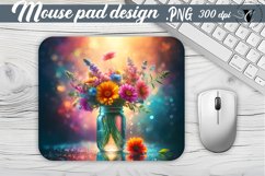 Mouse Pad | Flowers in glass jar Product Image 1