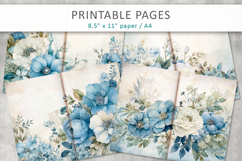 floral junk journal, flower papers Product Image 1