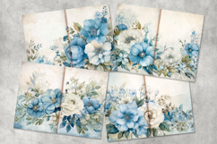 floral junk journal, flower papers Product Image 2