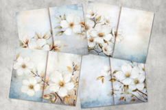 floral junk journal, floral vintage pages Product Image 2