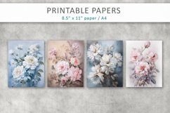 Floral Junk Journal Digital Papers Product Image 2