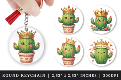 Flowers round keychain pintable sublimation design png Product Image 1