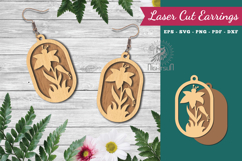 Flowers Laser Cut Earrings Product Image 1