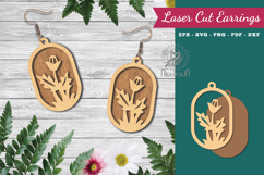 Flowers Laser Cut Earrings Product Image 1