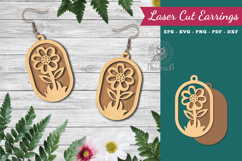 Flowers Laser Cut Earrings Product Image 1