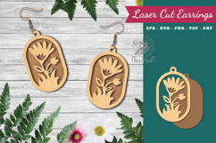Flowers Laser Cut Earrings Product Image 1