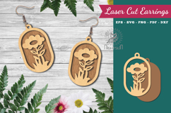 Flowers Laser Cut Earrings Product Image 1