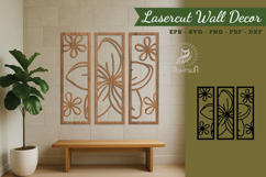 Flowers Lasercut Wall Decor SVG Product Image 1