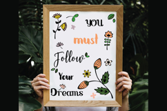 Colored Wild Flowers &amp; Leaves | Hand Drawn Nature, Plants Product Image 7