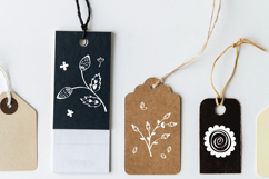 White Wild Flowers &amp; Leaves | Hand Drawn Nature, Plants Product Image 3