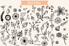 Flowers &amp; Leaves | Hand Drawn Wild Flower, Nature, Plants Product Image 3